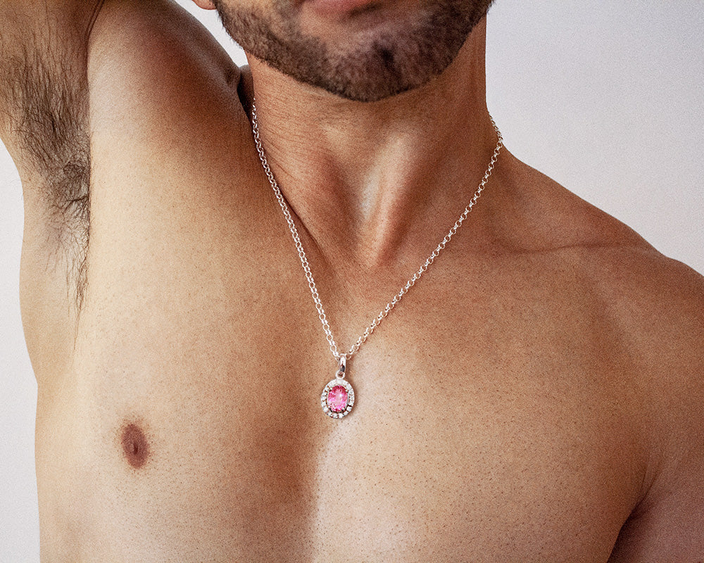 MAGNUS PENDANT ( PINK TOPAZ )