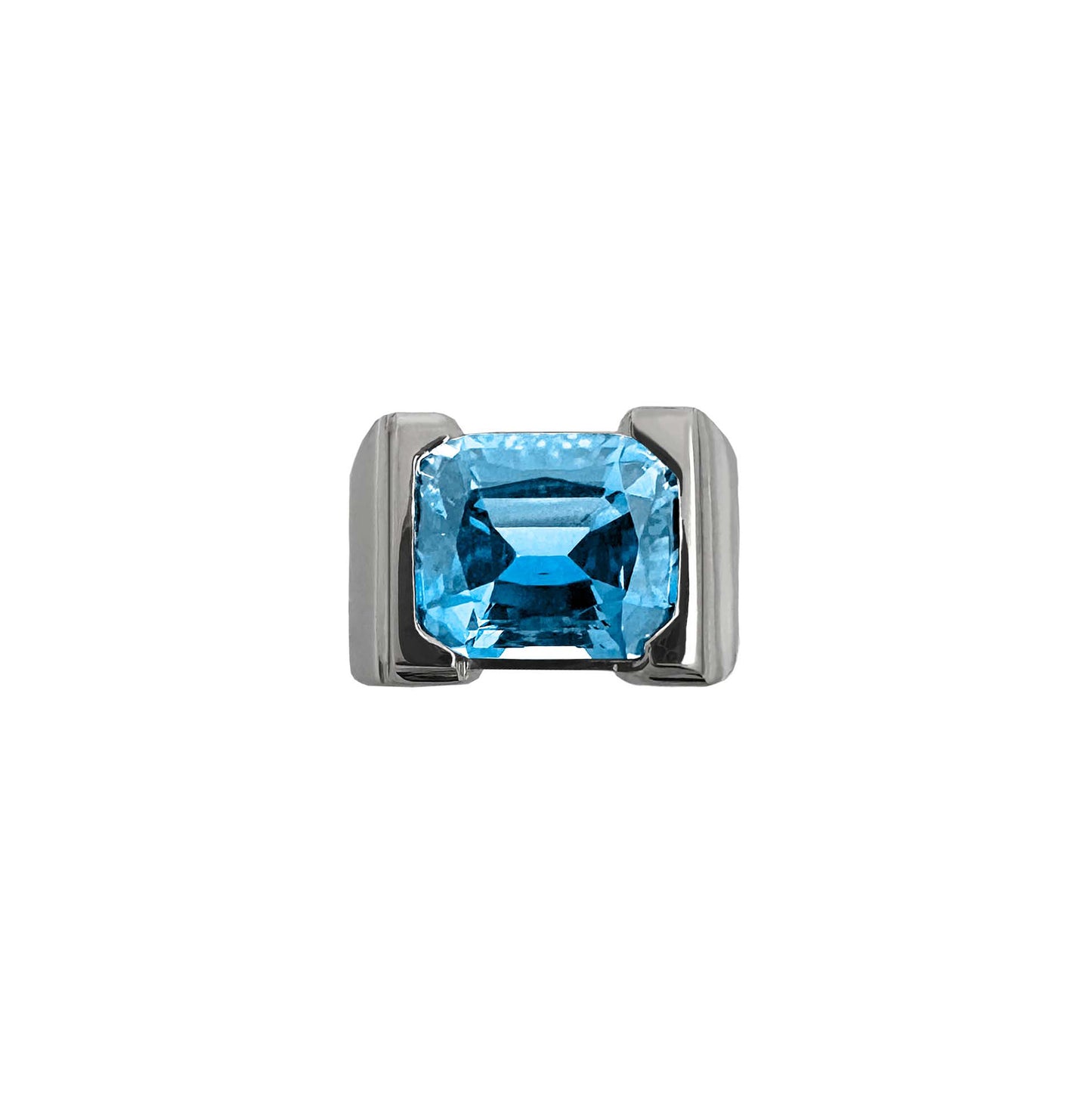 MIDCENT RING BLUE TOPAZ