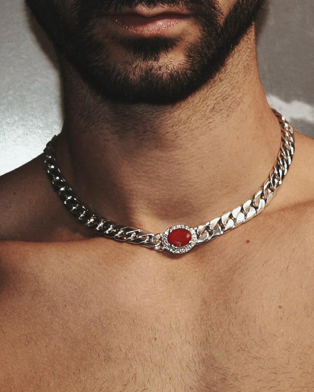 RUBY CUBAN CHOKER