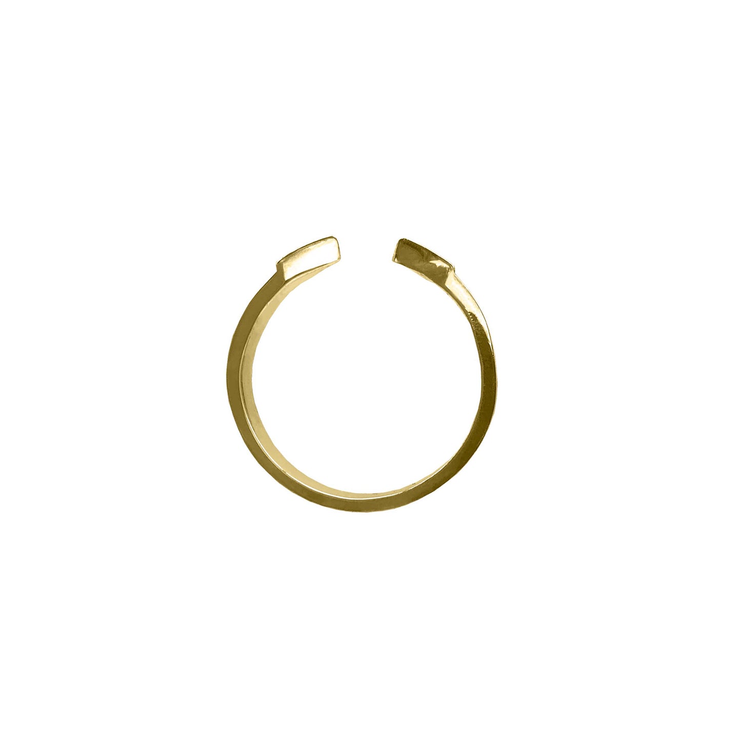 KIKY TAIL RING EMERALD GOLD 14K
