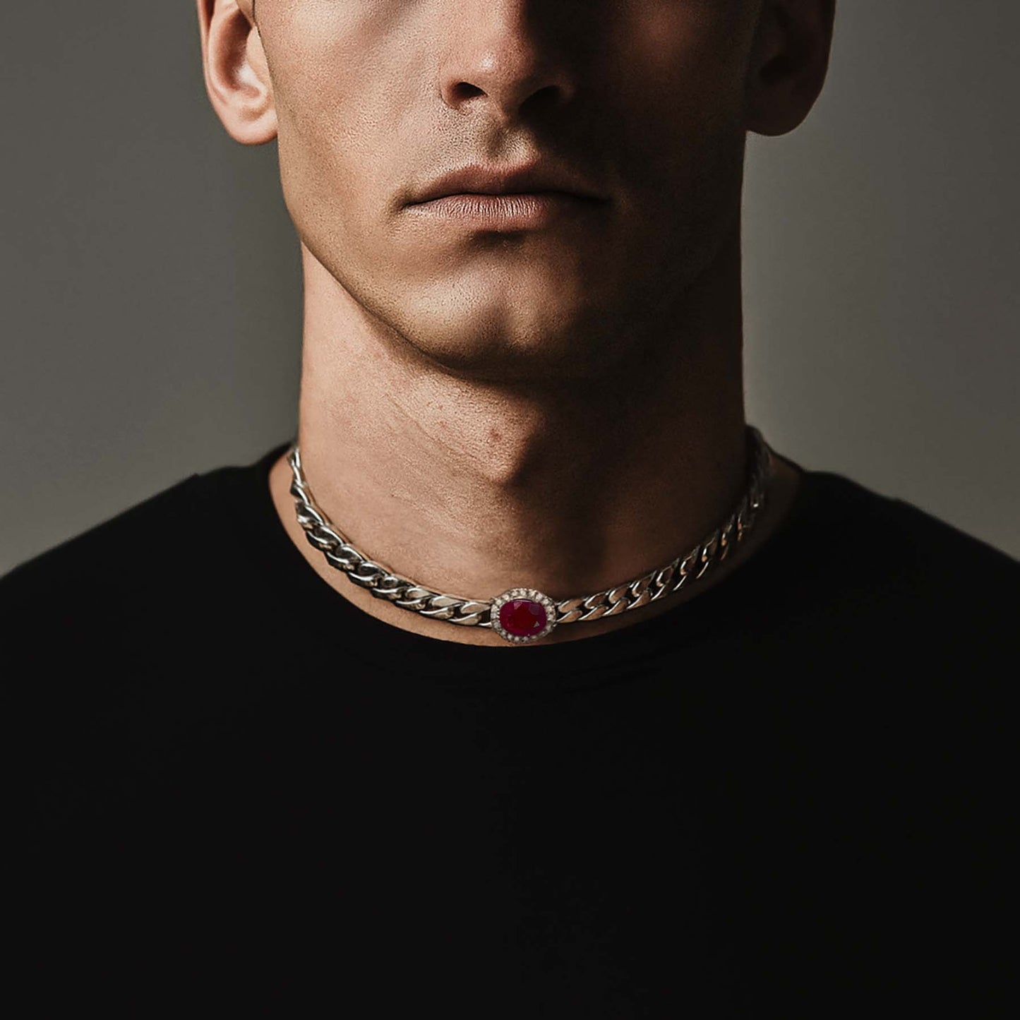 RUBY CUBAN CHOKER
