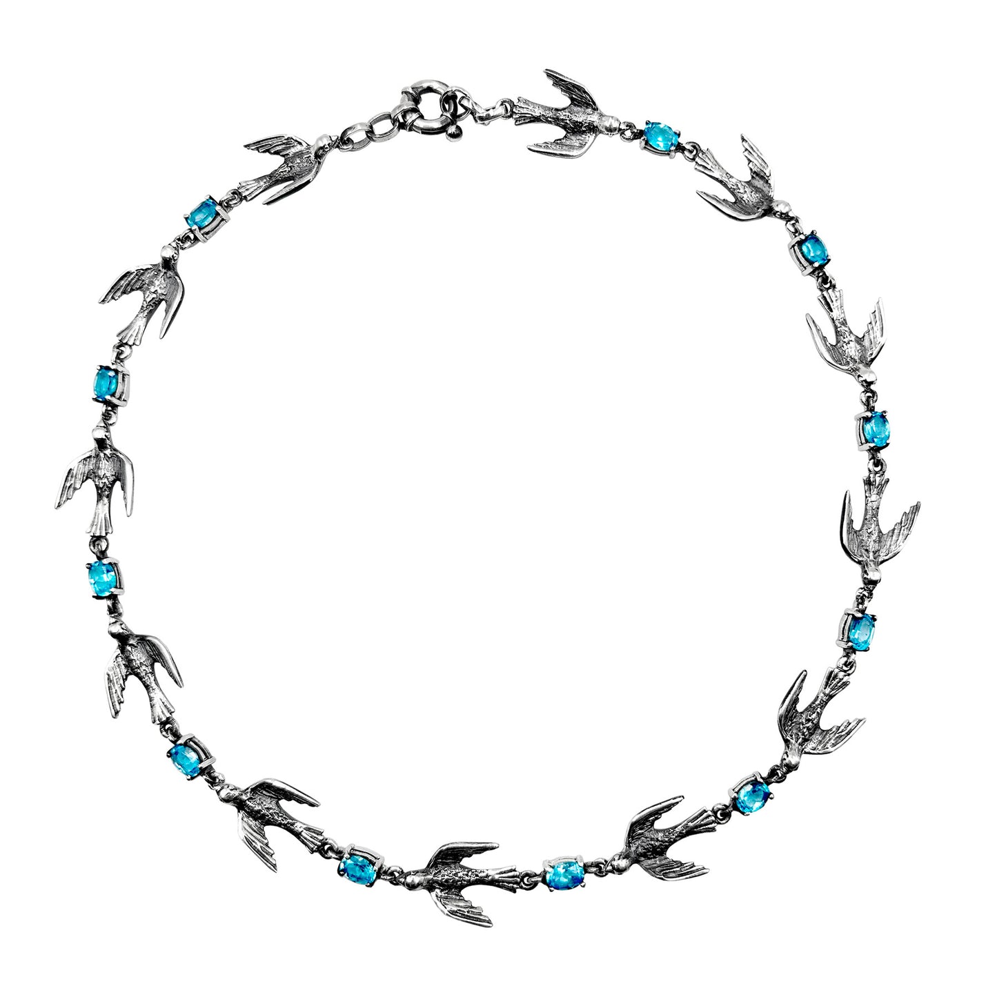 VOLARE NECKLACE (BLUE TOPAZ)