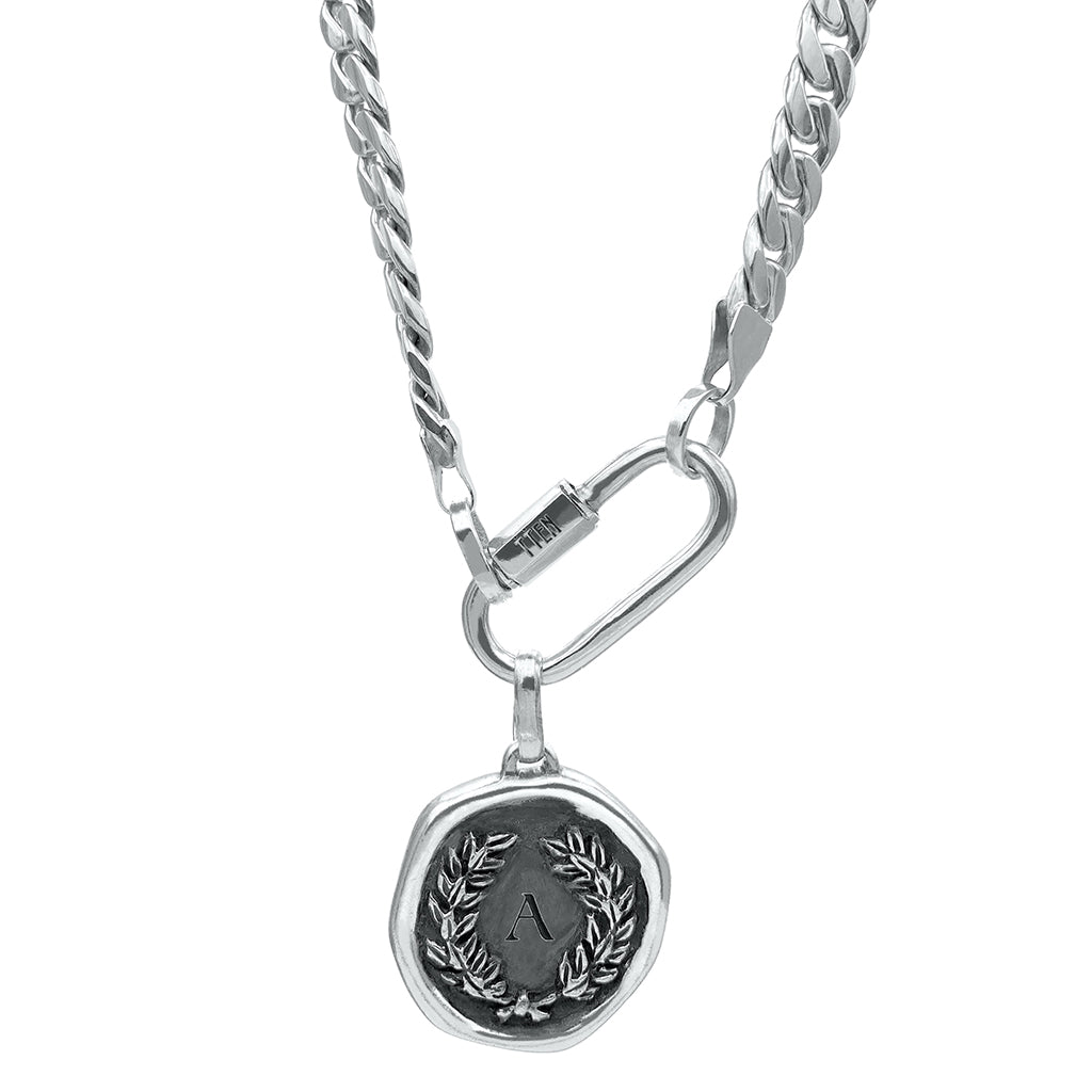 MEUM MEDAL (from latin: Mine) + CUBAN CHAIN